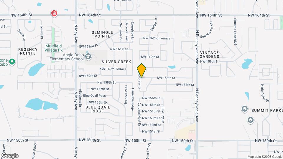15836 Big Cypress Dr Mapa y Detalles de la Ubicación