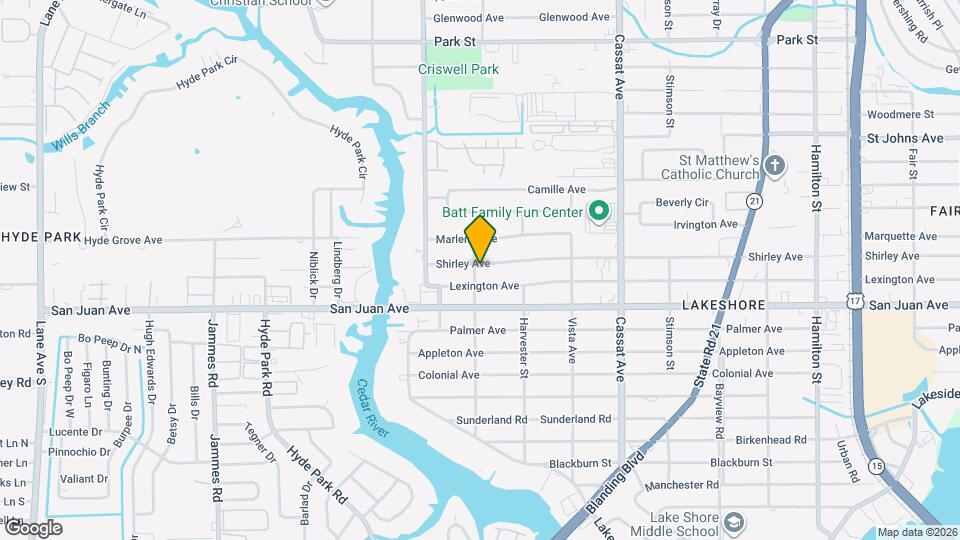 5254 Shirley Ave Map and Location Details