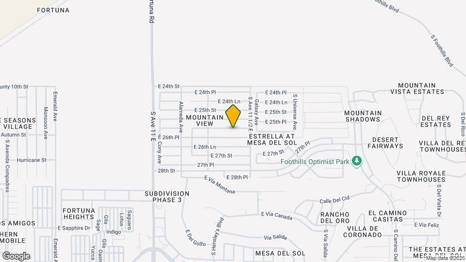 11427 E 26th St Map and Location Details