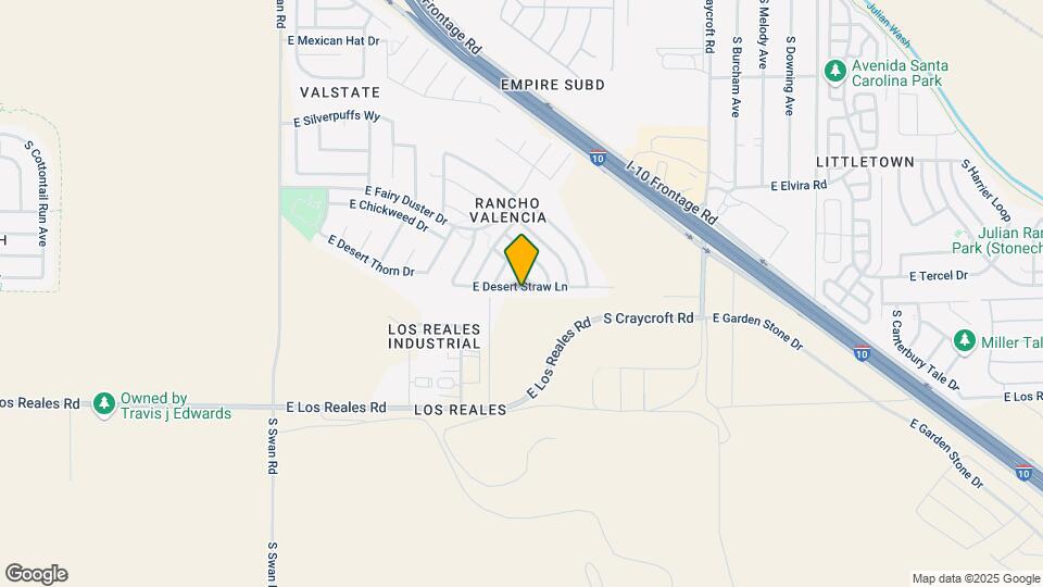 5152 E Desert Straw Ln Map and Location Details