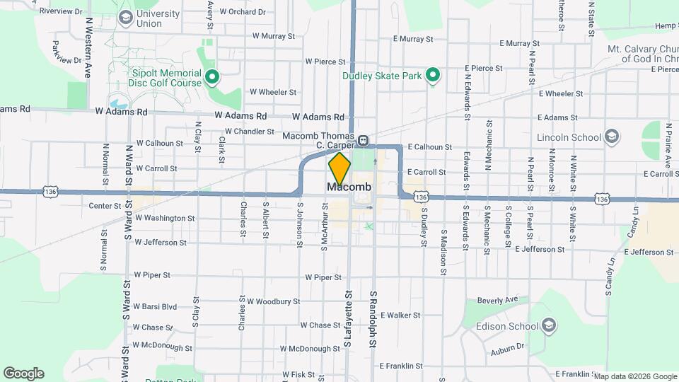 112 1/2 W Jackson St Map and Location Details