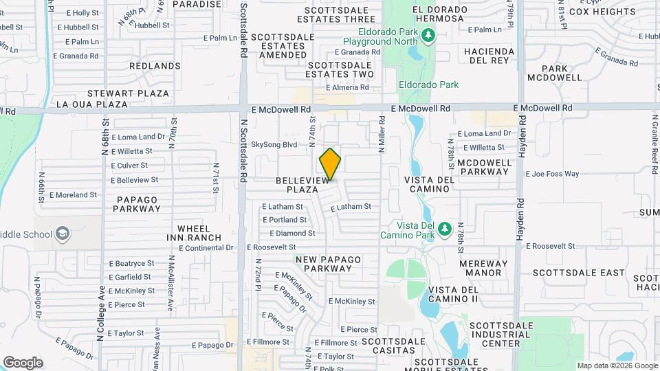 7419 E Belleview St Map and Location Details