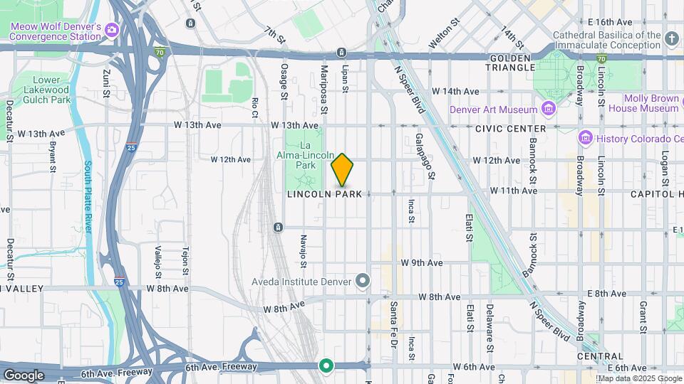 1103 Lipan St Map and Location Details