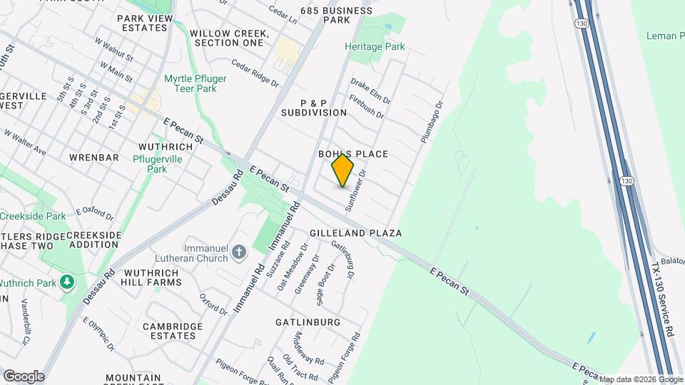 1305 Marigold Way Map and Location Details