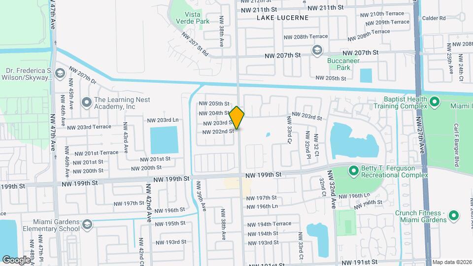 20200 NW 37th Ct Map and Location Details