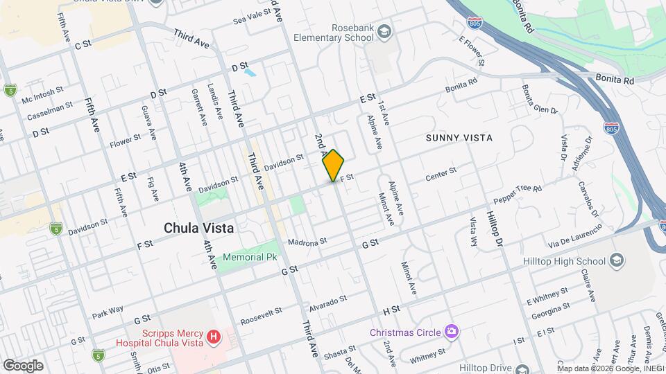 202 F St Mapa y Detalles de la Ubicación