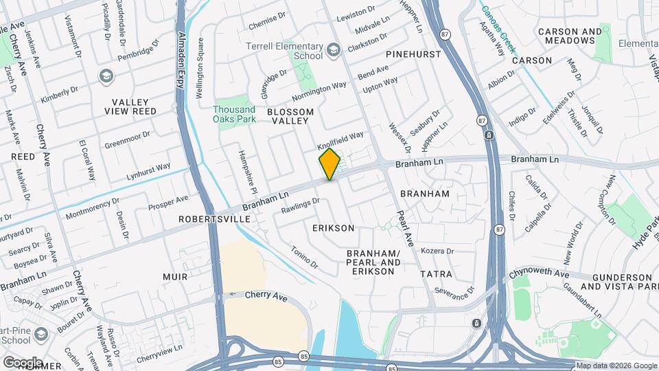 960 Branham Ln Map and Location Details