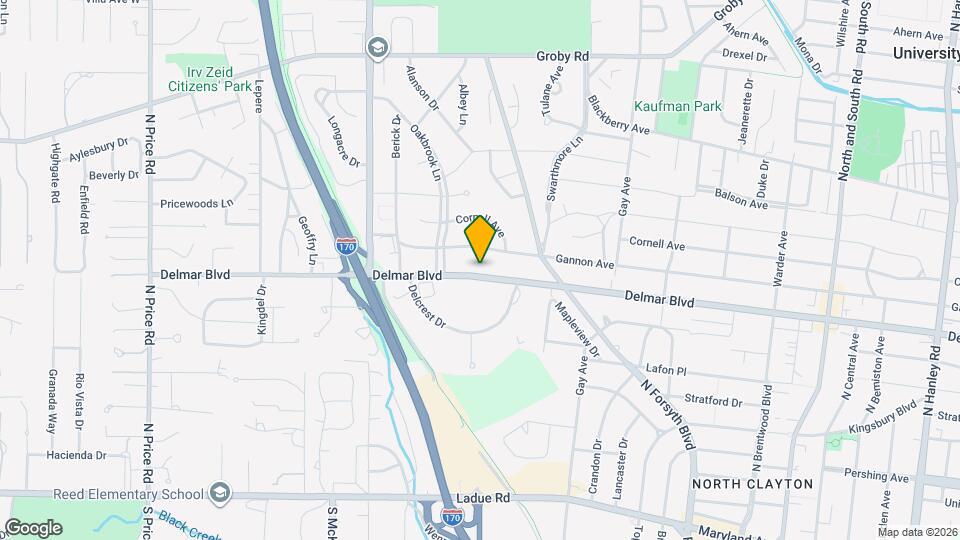 8315 Delmar Blvd Map and Location Details