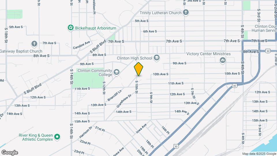 1001 S 10th St Map and Location Details