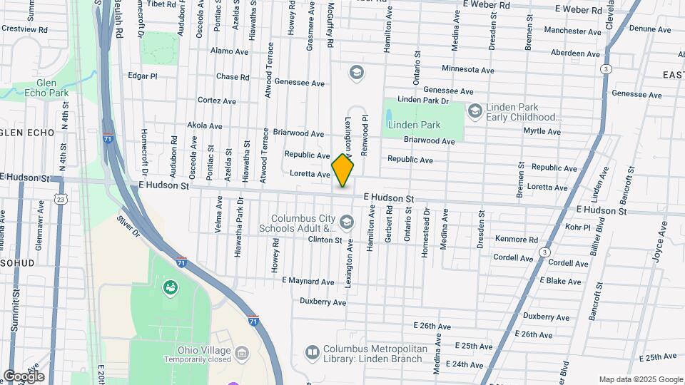 1084 E Hudson St Mapa y Detalles de la Ubicación