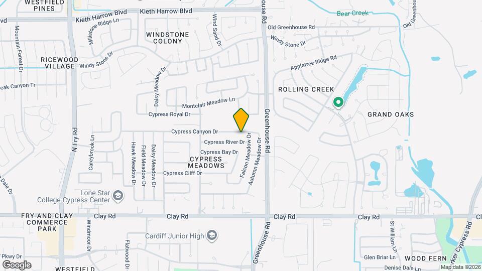 19215 Cypress Canyon Dr Map and Location Details
