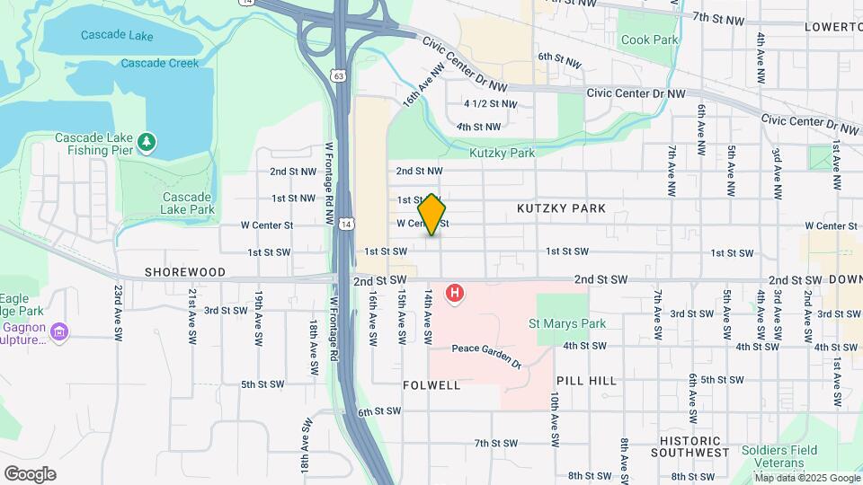 1309 1st St SW Map and Location Details