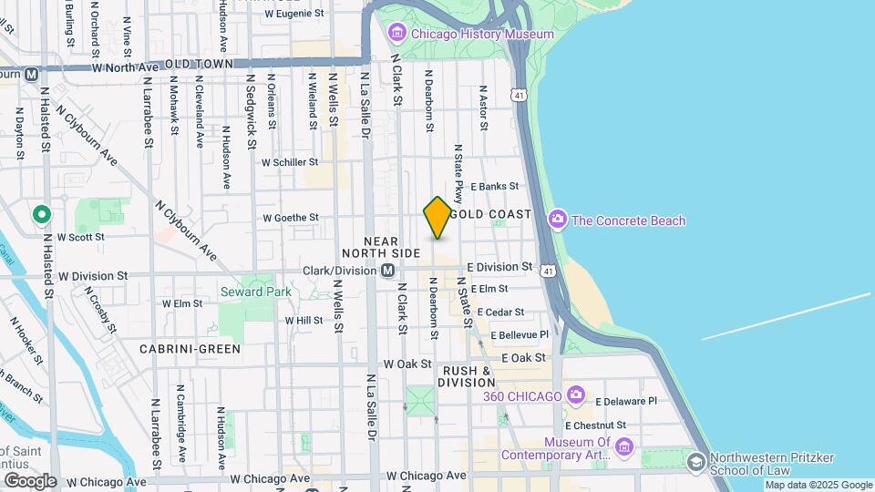1237 N Dearborn St Map and Location Details