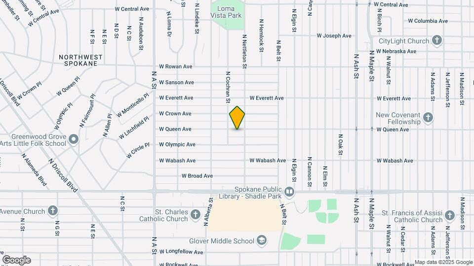 2411 W Queen Ave Map and Location Details