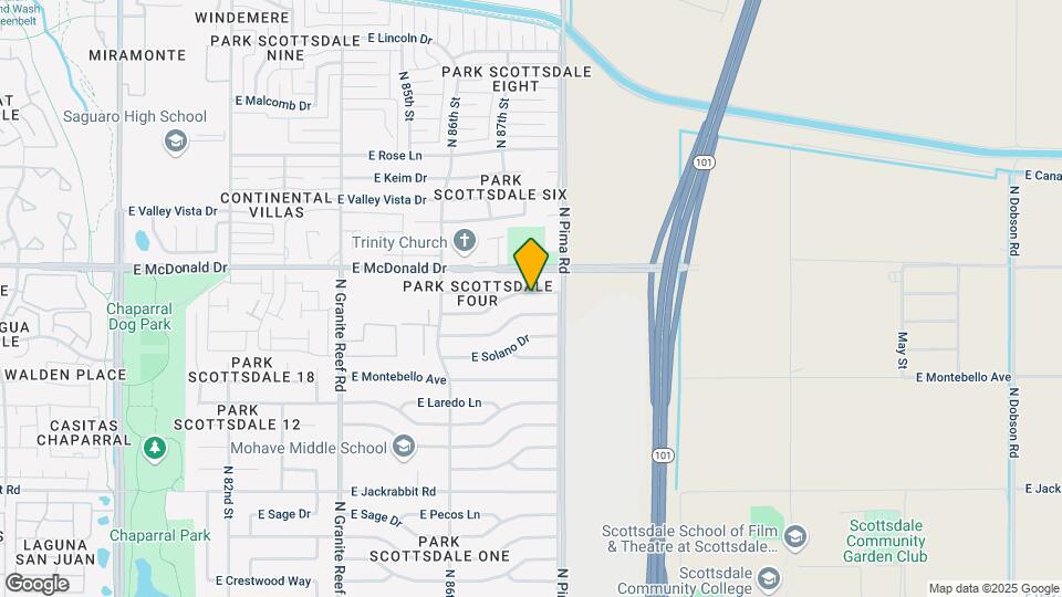 8725 E Palo Verde Dr Map and Location Details