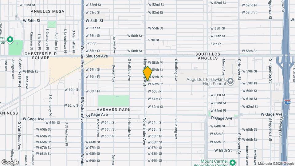 1355 W 60th St Mapa y Detalles de la Ubicación