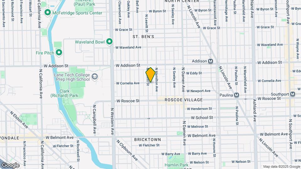 3455 N Leavitt St Map and Location Details