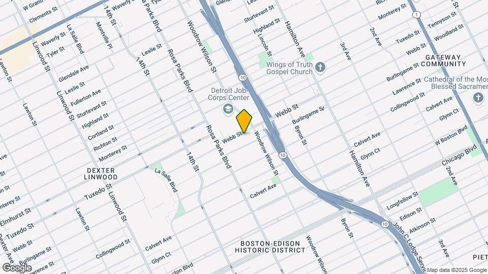 1651 Webb St Map and Location Details