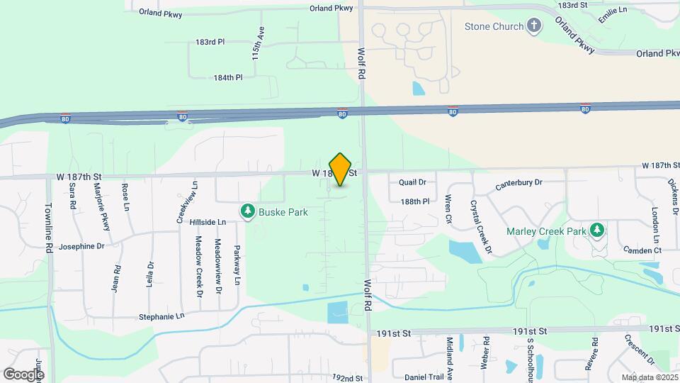 18723 S Mill Creek Dr Map and Location Details