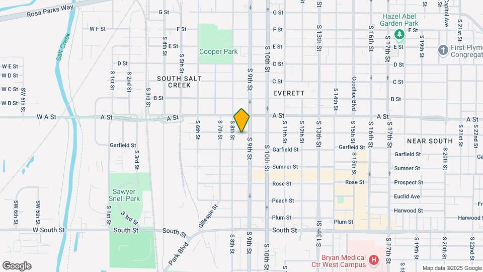 825 Washington St Map and Location Details