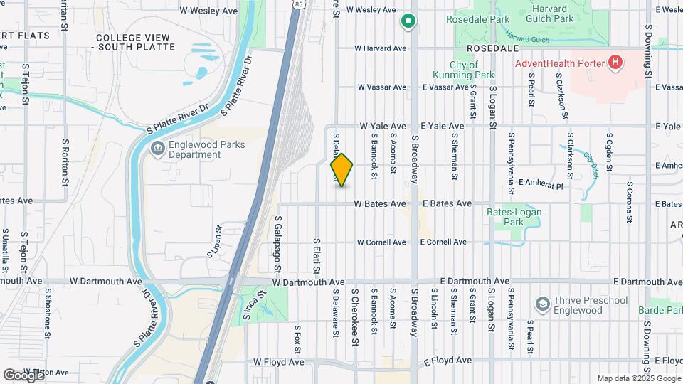 2866 S Delaware St Map and Location Details