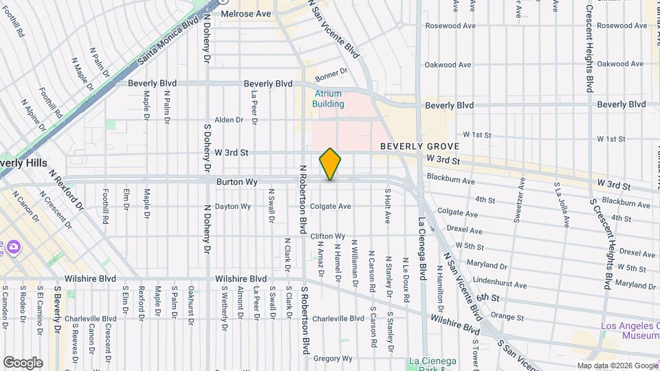 8722 Burton Way Mapa y Detalles de la Ubicación