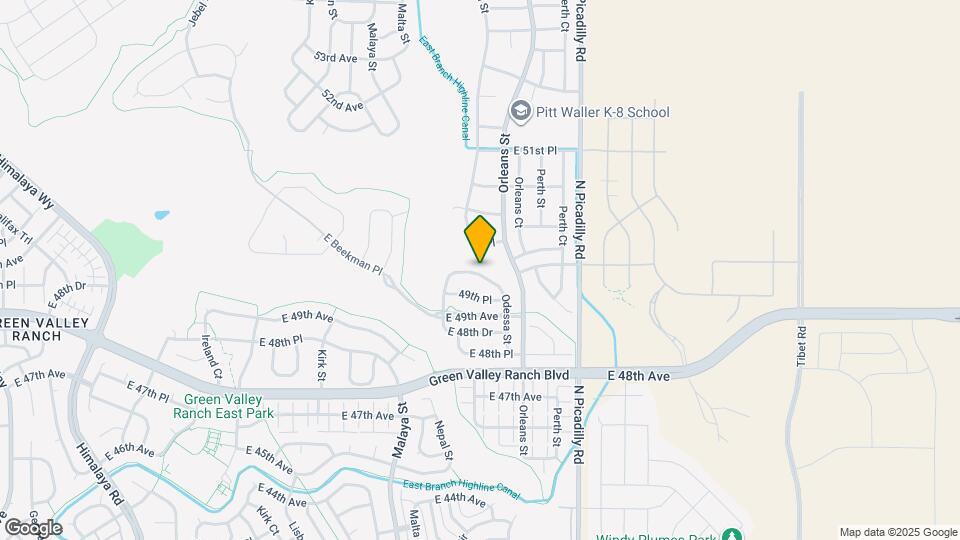 21309 E 50th Ave Mapa y Detalles de la Ubicación