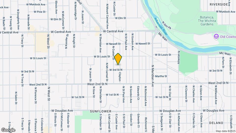 407 N Clayton Ave Map and Location Details