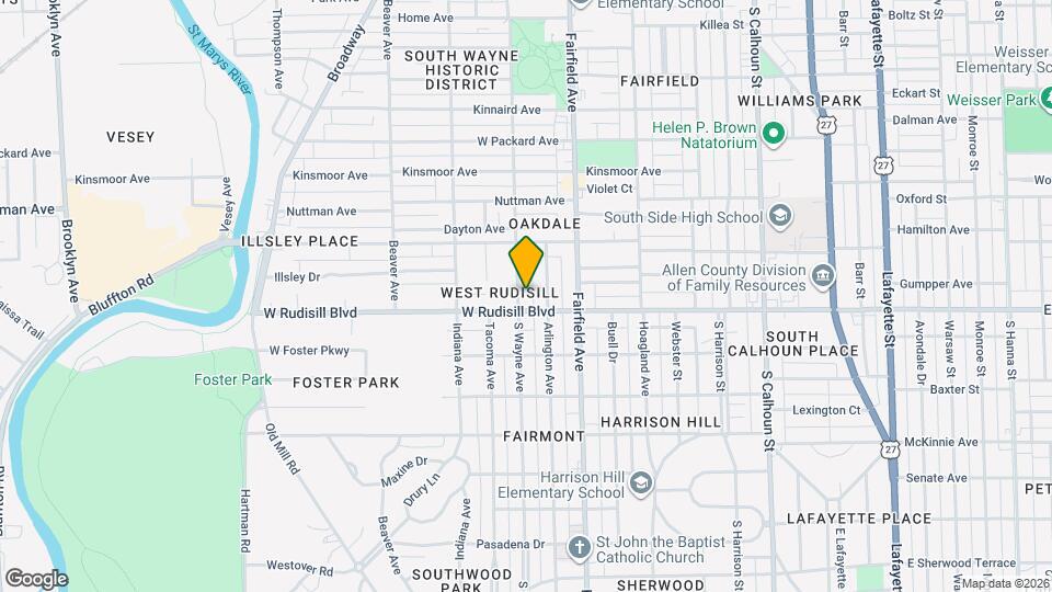 3813 S Wayne Ave Map and Location Details