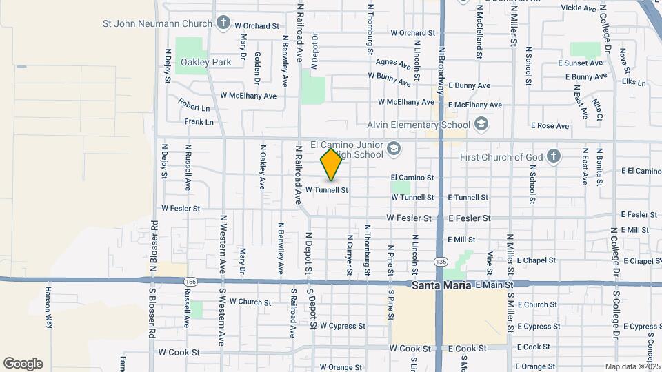 525 W Tunnell St Map and Location Details