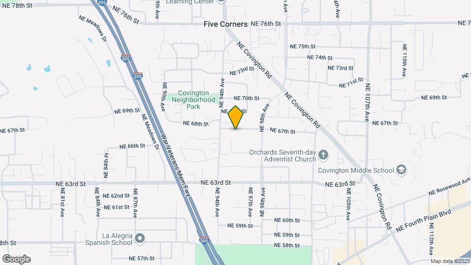 9509 NE 67th St Map and Location Details