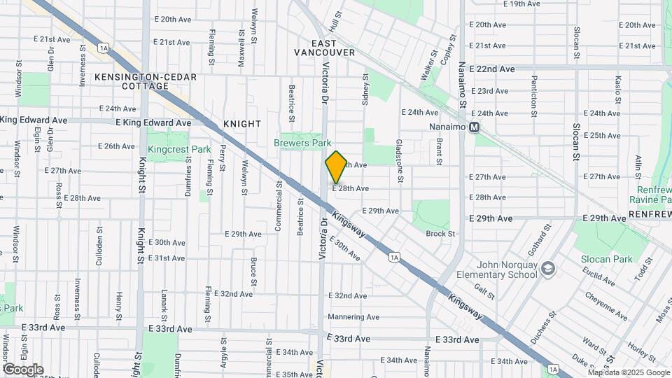 25XX E 28th Ave Map and Location Details