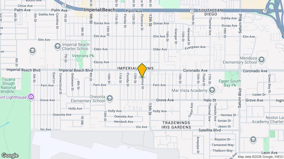 1166 Florence St Map and Location Details