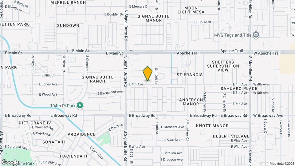 163 S Parkwood Mapa y Detalles de la Ubicación