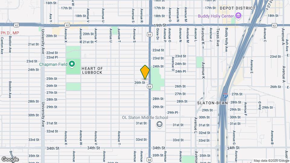 1706 26th St Map and Location Details