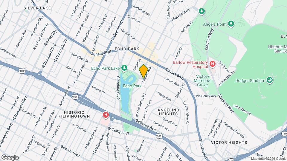 1020 1/2 Laguna Ave Map and Location Details