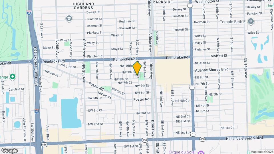 809 NW 2nd Ave Map and Location Details