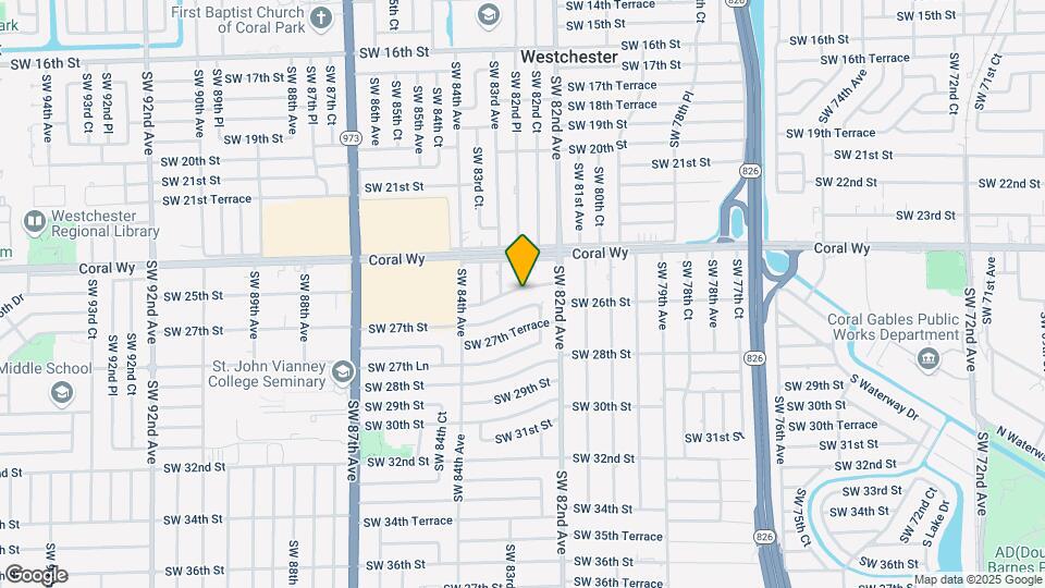 8250 SW 25th St Map and Location Details