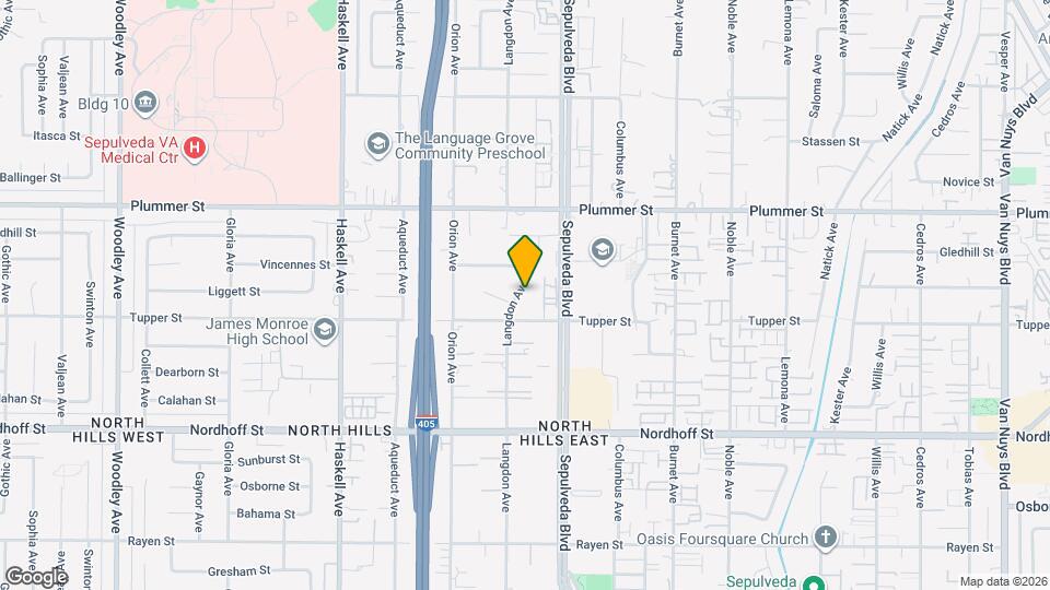 9338 Langdon Ave Map and Location Details