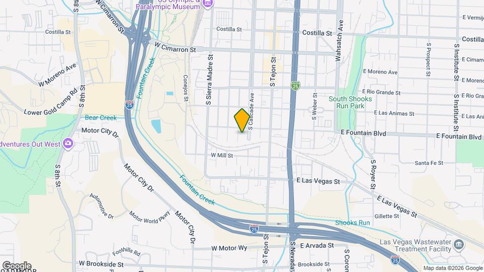 912 S Cascade Ave Map and Location Details