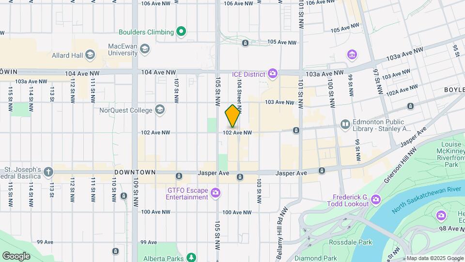10410-1102 102 Ave NW Map and Location Details