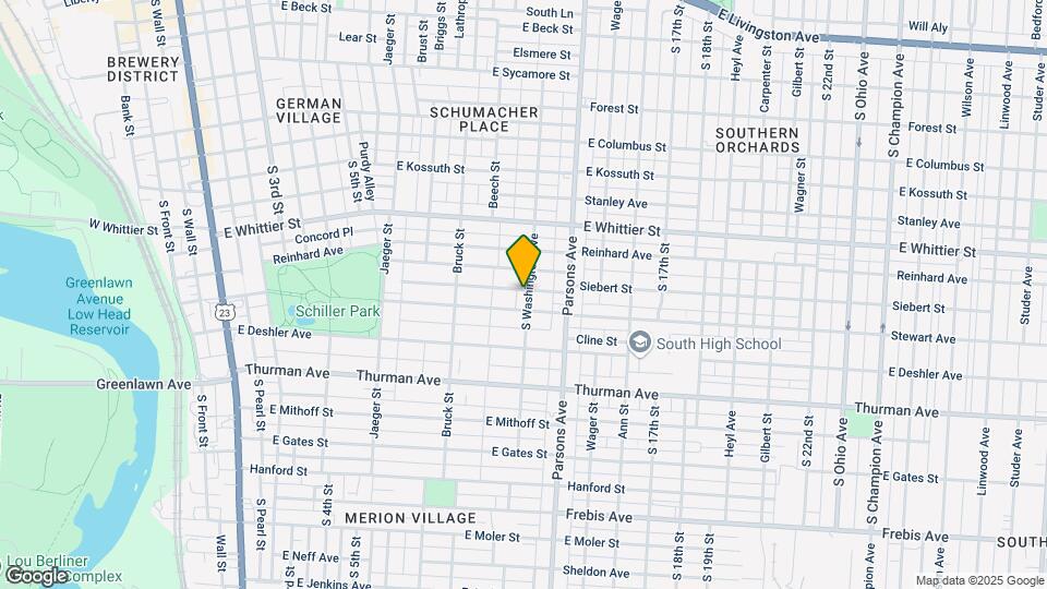 1041 S Washington Ave Map and Location Details