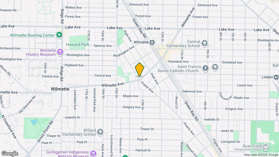 1334 Wilmette Ave Map and Location Details