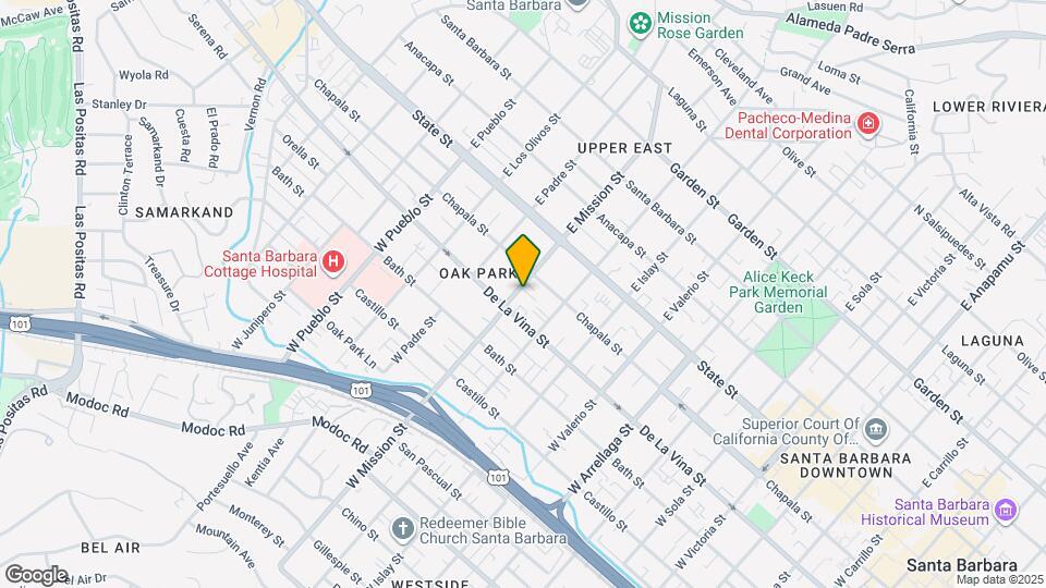 117 W Mission St Map and Location Details