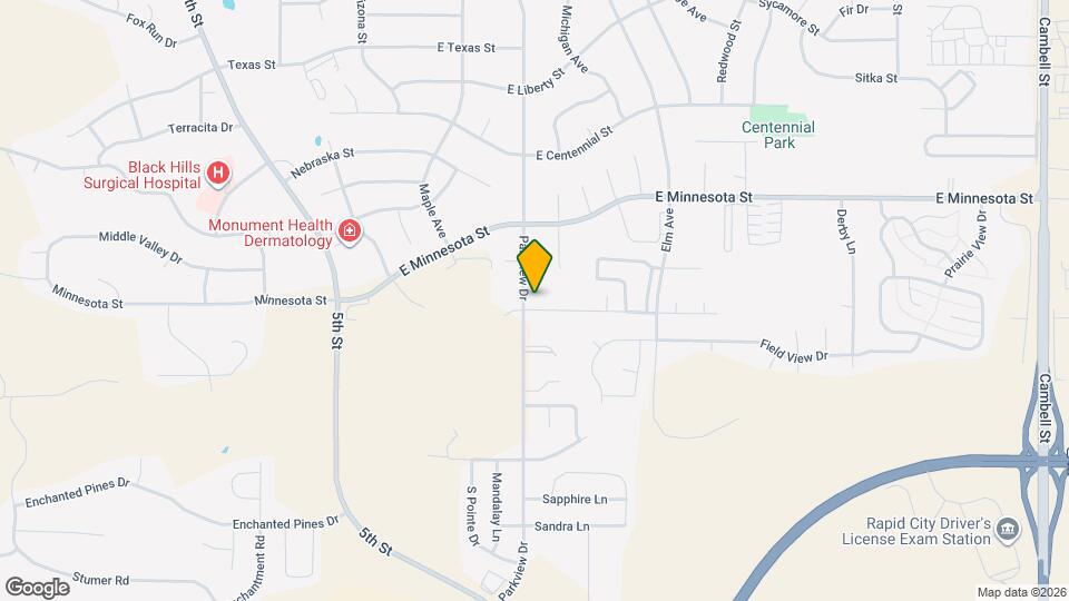 4236 Parkview Dr Map and Location Details