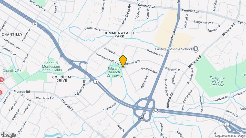 3408 Commonwealth Ave Map and Location Details