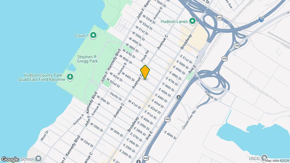 42 W 45th St Map and Location Details
