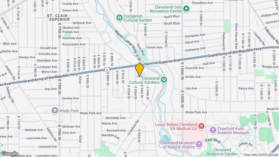 1346 E 94th St Mapa y Detalles de la Ubicación