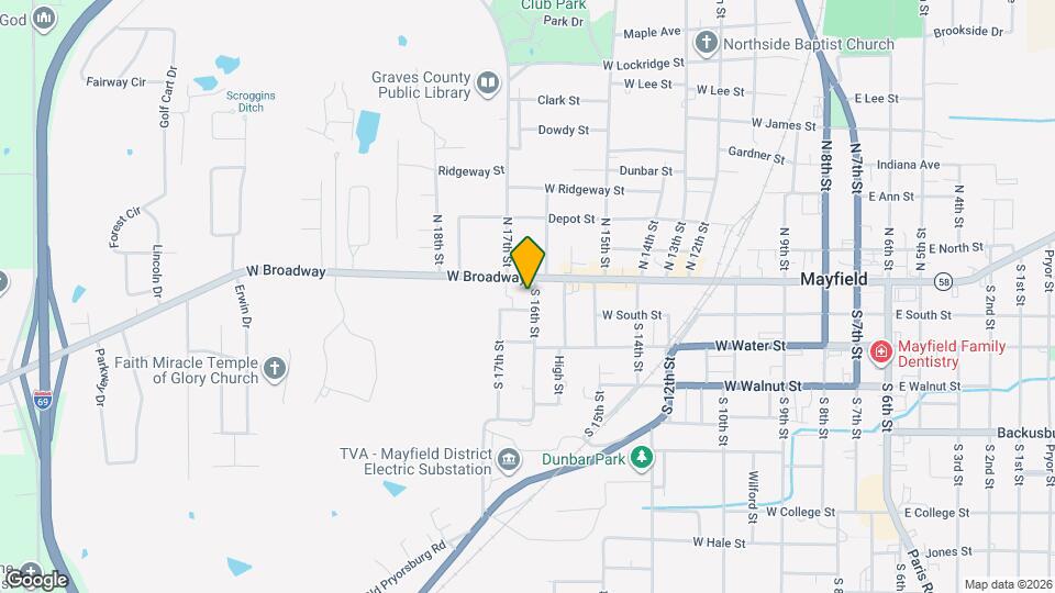 109 S 16th St Map and Location Details