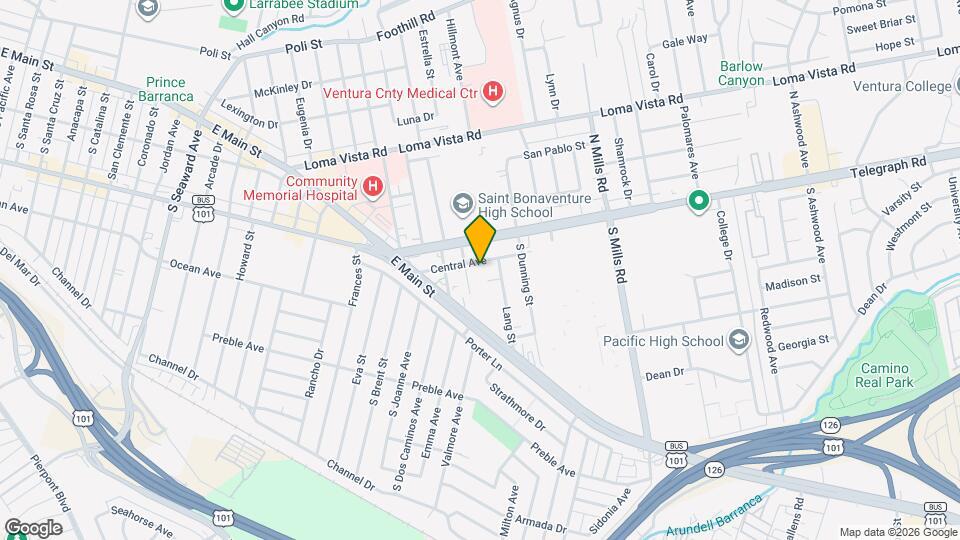 3122 Central Ave Map and Location Details